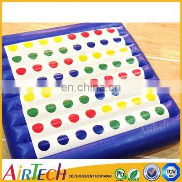 Inflatable jumbo outdoor twister/inflatable game