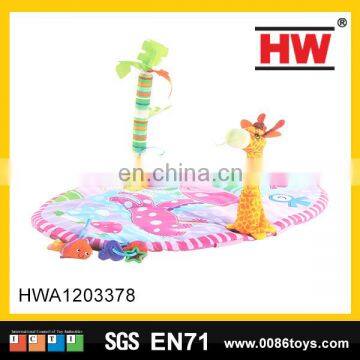 New design happy cartoon foldable toys the baby gym play mat