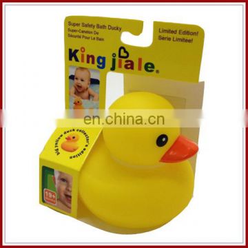 Eco yellow duck vinyl bath toy baby toys wholesale