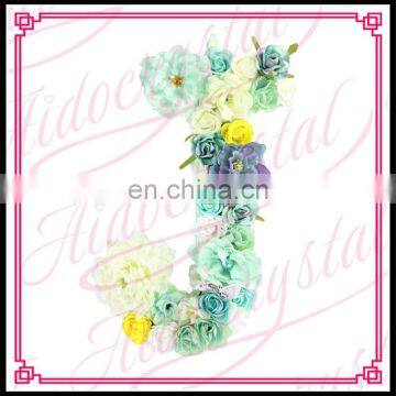 Aidocrystal Wholesale Flower Letters A to Z Alphabet Birthday Gift Wedding Party Home Wall Decor Letter