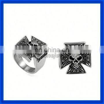 Factory sale various cheap Gothic skull men's knight templar ring