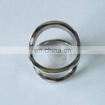 Shiny Silver Newest Blank Four Circle Scarf Ring Promotion Gifts photo-3