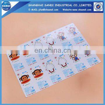 Cheap custom adhesive label paper with printing