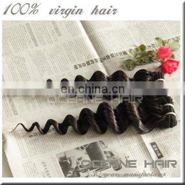 Most stylish high quality real natural brazilian deep wave hair