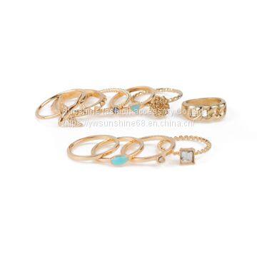 Fashionable Ring Set R06-9686 ， Fashion Ring Sets，Engraved Rings，Metal Alloy Rings photo-3
