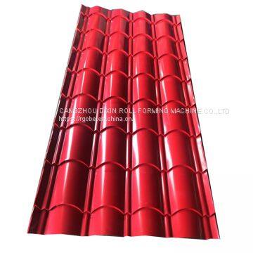 steel glazed tile profile forming machine/glazed roof tile making machine price