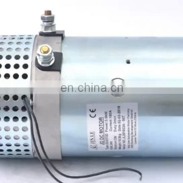 China Wuxi  high rpm high torque  hydraulic 24V 3KW dc motor for forklift O.D.127mmZD2373D