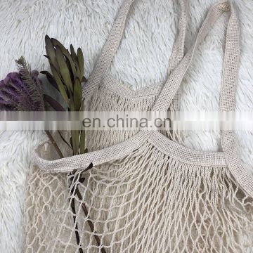 Reusable grocery tote mesh shopping cotton net bag