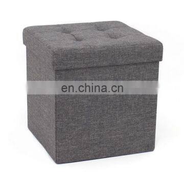 RTS High Quality and Low Manufactory Price Modern Home Furniture Dark Grey Folding Stool With Four Air Hole