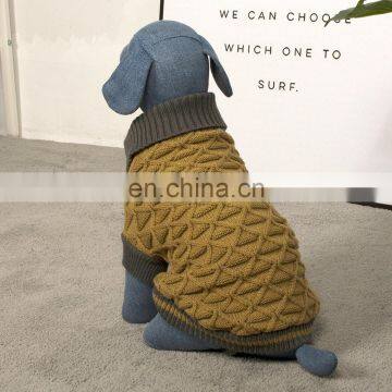 Wholesale Factory Manufacturer Custom Cotton Hand Crochet Knitted Cat Pet Dog Clothes Sweater For Dog photo-2