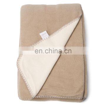Promotional Quick Shipping Stock Products Beige Heavy Printed Throw Blankets Polar Fleece Blanket From American Warehouse photo-3