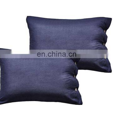 Duvet Cover Set 3pc Dark Blue Luxury Microfiber Down Comforter Quilt Bedding Cover With Zip Ties photo-3