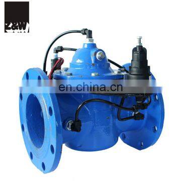 irrigation solenoid valve casting metal iron steel material flange  2 4 6 8 10 inch AC DC Latching pressure reduce relief