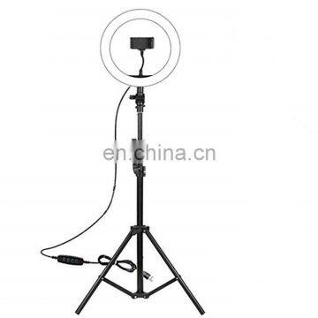 Hot Selling Adjustable 10 Inch 26 Selfie Ring Light Photography 3 Colors Led Ring Light With Tripod Stand photo-3