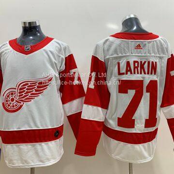 Detroit Red Wings #71 Larkin White Jersey