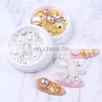 ASIANAIL Free sample Silver/gold Multi Style Rivet Nail Art Studs Rhinestone Design