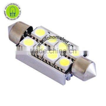 42mm 5050 8SMD 8LED Canbus Festoon C5W License Plate Light Aluminum shell Interior Reading Lights parking Bulb
