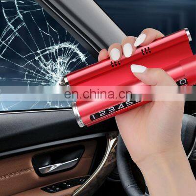 Festival Gift Mini Portable 2 in 1 Key Chain Car Emergency Safety Hammer photo-3