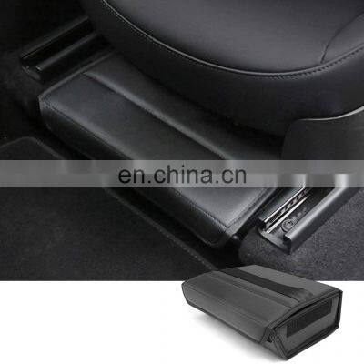 Under Seat Storage Box For Tesla Model Y 2020 2021 Driver Passenger Seat Console Organizer Bag