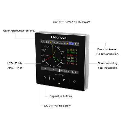 Sfere700-D1 TFT Display Touch Button Compact Design Multi Channel Power Meter photo-2