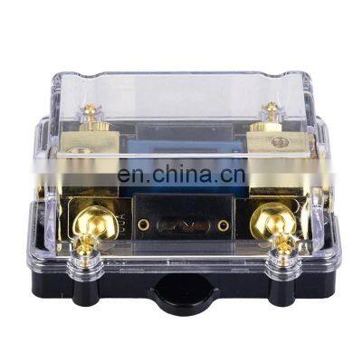 LED Car Audio Distribution Fuse Block Stereo Power Fuse Holder Box With 100A Fuse