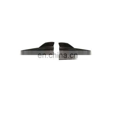 Carbon Fiber W205 C63 Rear Bumper Lip Splitters Aprons Flaps for Mercedes Benz C Class W205 C63 Sedan 2015-2019 photo-2