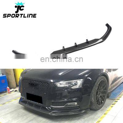 Carbon Fiber S5 Facelift Front Bumper Lip for Audi A5 S5 8T Coupe 2-Door 2012-2016