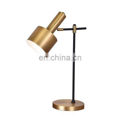 Modern Popular House Lighting Desk Lamp Gold Metal Table Lamp for Decoration