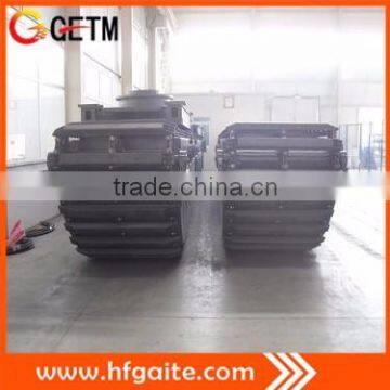 High quality track shoes and chains for amphibious excavator undercarriage