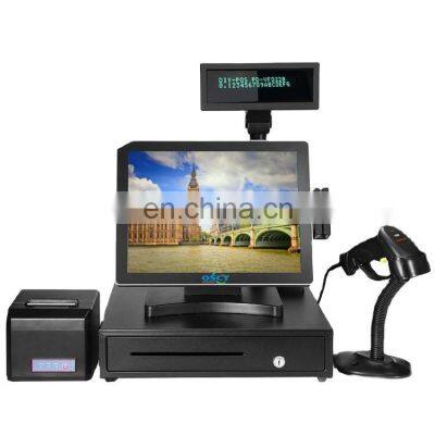 All in one POS System with True Flat Touch screen J1900 fanless cpu