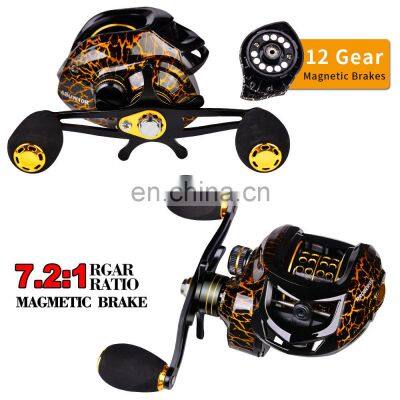 4+1BB Left Right Hand Baitcasting Reel7.2:1  Bait Castingfishing reel With Magnetic Brake Carp for fishing