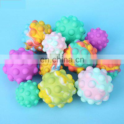 Children Popular Relief New Squeeze Anti Stress Bubbles Game Silicone Fidget Ball Toy