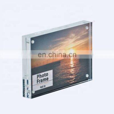 Different Size Option plastic different types Acrylic Magnetic picture Photo Frame