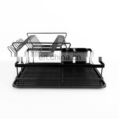 New and simple stainless steel dish rack kitchen dish drainer  over sink dish drying rack stainless