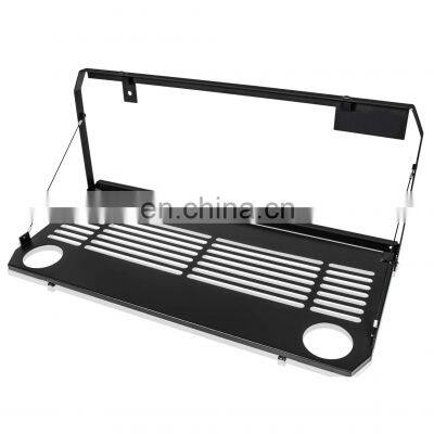 Tailgate Table Rear Door Foldable Table Cargo Shelf Storage Tailgate flip down storage rack for JEEP WRANGLER JL 2018+