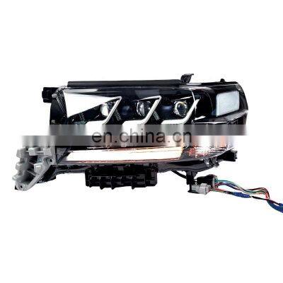 Maictop Auto Parts New Model Three Eyes LED Head Light for Land Cruiser FJ200 2020