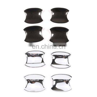 Suitable for 16-20 Toyota Tacoma Exterior Accessories Outer Door Bowl Handle ABS Carbon Fiber Pattern