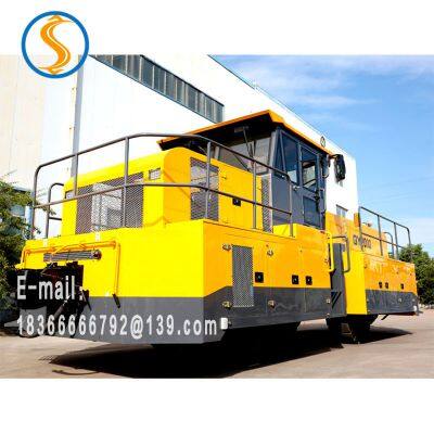 Railway freight car special 3000 ton train shunting locomotive