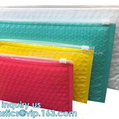 Recyclable Reusable PE Bubble Zipper Bag Slider Bag For Cosmetic Lash Goods Package US Free Shipping Cosmetic Makeup