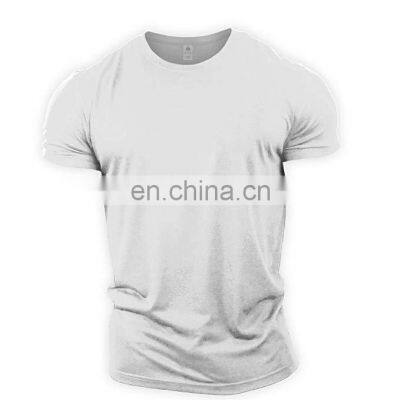 Running Breathable 100% Cotton Plus Size Men's T-shirts Custom Print Mens Gym T Shirt photo-3