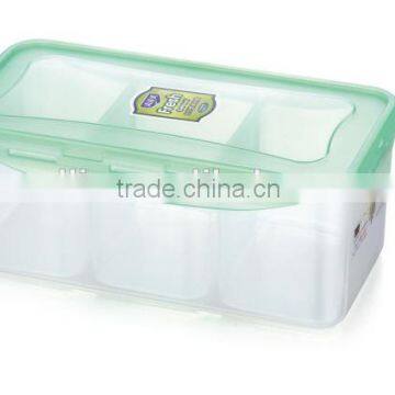 Comparments inside Plastic Airtight Food Containe transparent vacuum food container