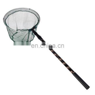 Competitive Price Flying Fishing Net Tackle Aluminum Alloy nylon Folding Nylon Fishing Landing Nets