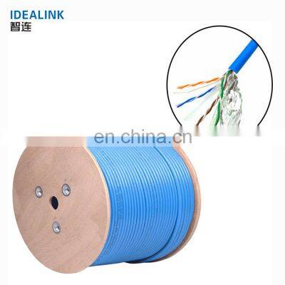 Free sample cheap 305m ftp utp cat6 ethernet cable coiled , 4 pairs indoor network ftp cable