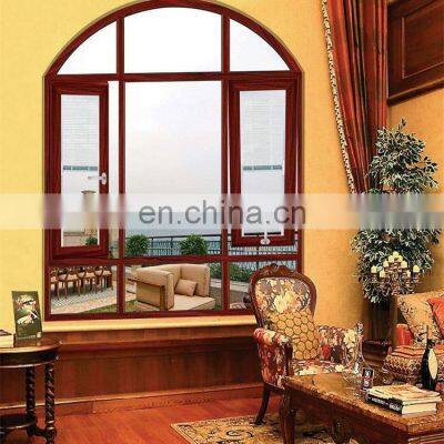 WEIKA Woodgrain casement aluminum alloy window Heat and sound insulation windows No rust or corrosion