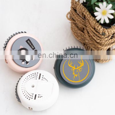 2021 Hot Sale New Style Cute Round Rechargeable Battery Flexible Curve Rubber Clip Fan For Outdoor Domestic