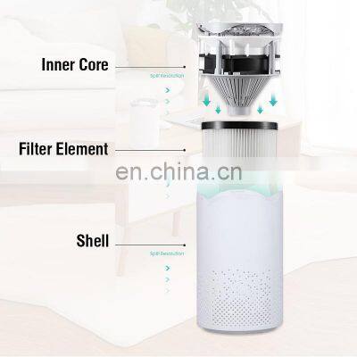 USB Powered Small Air Cleaner Portable HEPA Filter UV Air Purifier for Car Home Office