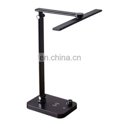 Dimmable Desk Lamp New Design Modern Beside Led Night Lights Home Decor Led Desk Lamp Wireless Charging With Usb