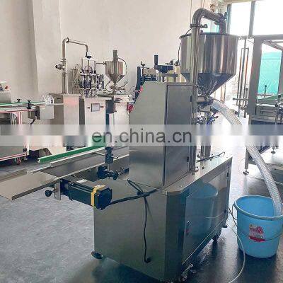 Table Top Sachet Water Machine Beer Can Semi Automatic Liquid Bottle Filling and Sealing Machine Price photo-4