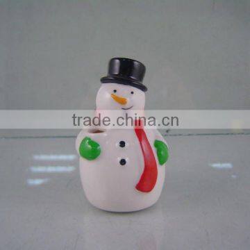 penholder with snowman design