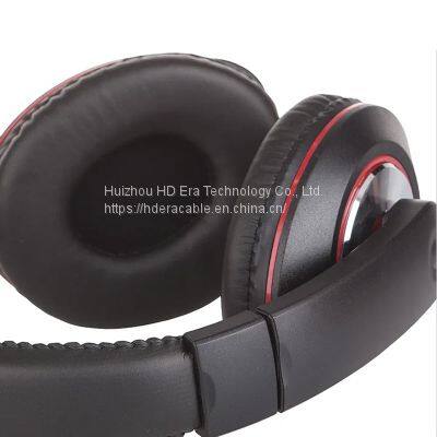 Stereo Gaming Headset Double Ears Black Office Noise Cancelling Wired Headphones HD814 photo-2